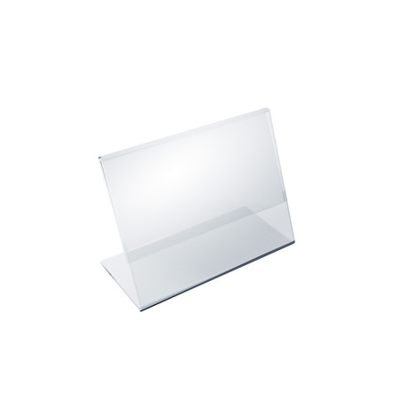 AZAR DISPLAYS 5"W x 3.5"H Angled Sign Holder, PK10 112732